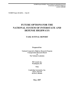 Future Options for the National System of Interstate and Defense