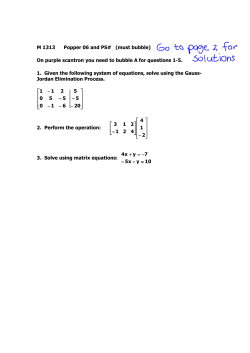 M 1313 Popper 06 and PS# (must bubble) On purple scantron you