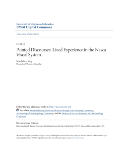 Painted Discourses: Lived Experience in the Nasca Visual System