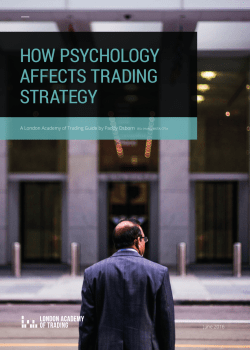 how psychology affects trading strategy