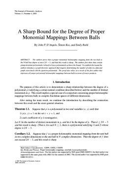 A sharp bound for the degree of proper monomial