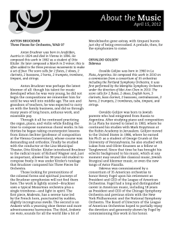 About the Music - Portland Symphony Orchestra