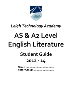 KS5 A Level English Literature