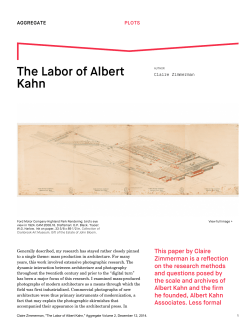The Labor of Albert Kahn - Aggregate Architectural History