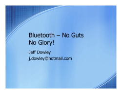 Bluetooth &ndash; No Guts N Gl ! o Glory!