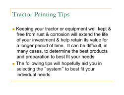 II_Tractor Painting Tips