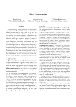 Object Cosegmentation