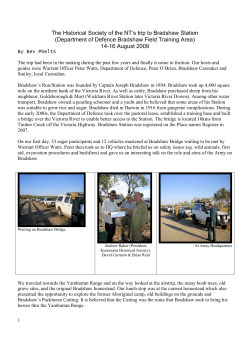 HSNT camping trip to Bradshaw Station