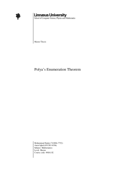 Polya`s Enumeration Theorem