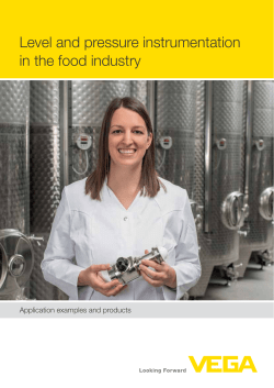 Level and pressure instrumentation in the food industry