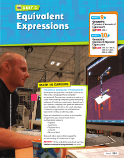 Equivalent Expressions