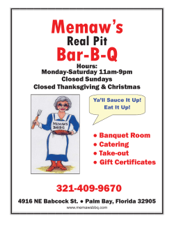 Real Pit - Memaw`s BBQ