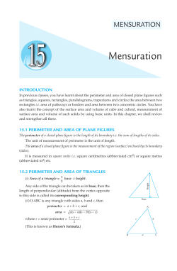 mensuration - I Love Maths