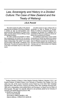 Law, Sovereignty and History in a Divided Culture