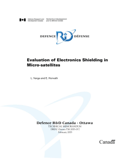 Evaluation of Electronics Shielding in Micro-satellites