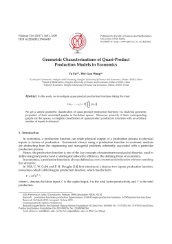 Geometric Characterizations of Quasi-Product Production - PMF-a