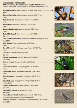 Coral Tree Bird List.cdr