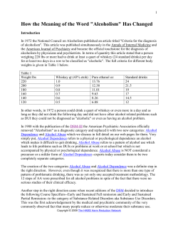 How the Meaning of the Word "Alcoholism" Has Changed