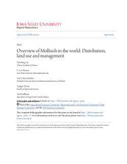 Overview of Mollisols in the world - Iowa State University Digital
