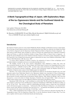 A Blank Topographical Map of Japan, with