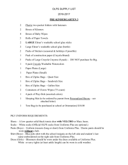 OLPS SUPPLY LIST