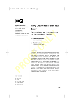 Is My Crown Better than Your Euro?