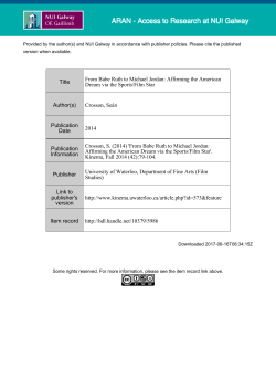 Title From Babe Ruth to Michael Jordan: Affirming the American