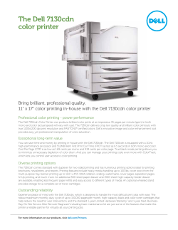The Dell 7130cdn color printer