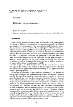 Diffusion Approximations