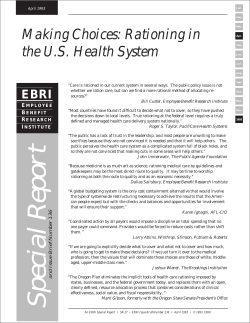 Making Choices: Rationing in the US Health System