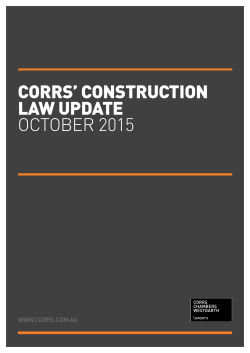 Article PDF - Corrs Chambers Westgarth