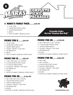 complete picnic packages