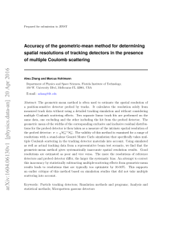Accuracy of the geometric-mean method for determining spatial