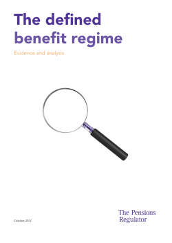 The defined benefit regime