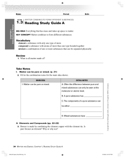 Reading Study Guide A
