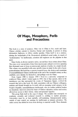 Of Maps, Metaphors, Perils