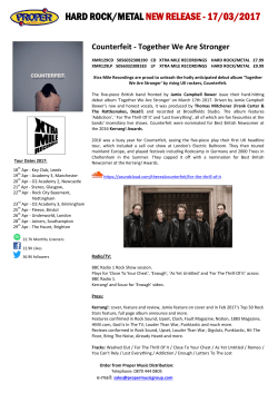 new release information - Proper Music Distribution