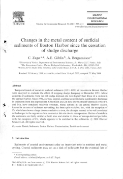 Changes in the metal content of surficial sediments of Boston Harbor