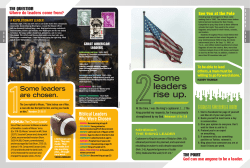 Some leaders rise up.