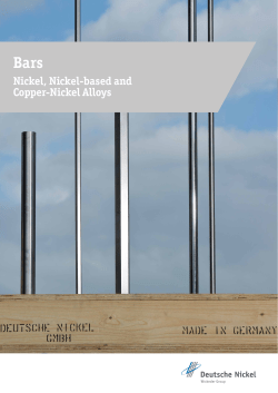 Nickel, Nickel-based and Copper-Nickel Alloys