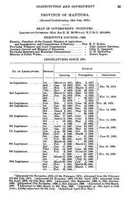 Entered Confederation, 15th July, 1870.] SEAT OF GOVERNMENT
