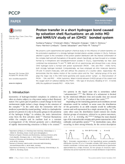Proton transfer in a short hydrogen bond caused by solvation shell