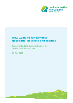 Fundamental datasets and themes