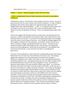 Chapter 7, "Fascism," Political Ideologies and
