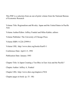 Is Japan Creating a Yen Bloc in East Asia and the Pacific?