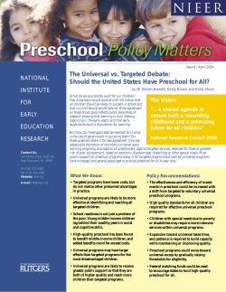 - National Institute for Early Education Research