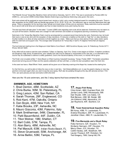 rules and procedures - US Masters Swimming