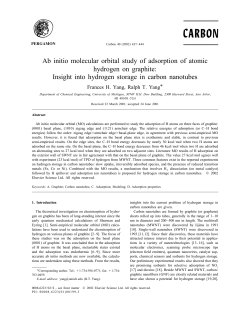 Ab initio molecular orbital study of adsorption of atomic hydrogen on