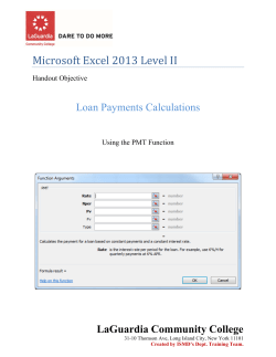 Microsoft Excel 2013 Level II