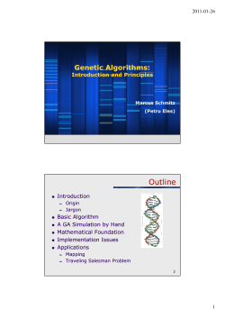 Genetic Algorithms